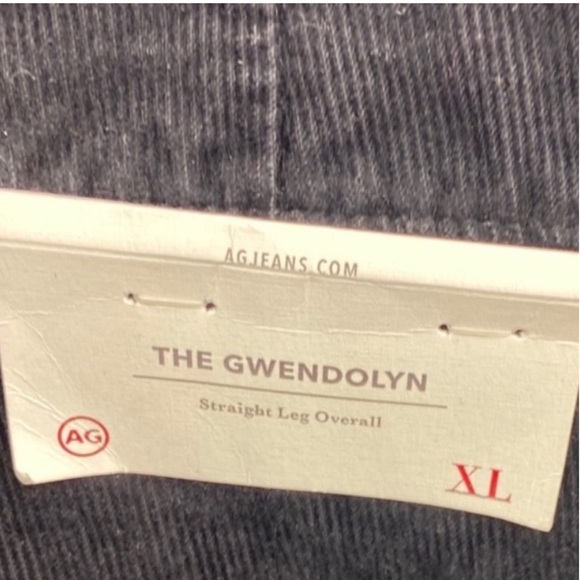 Adriano Goldschmied AG Gwendolyn Utility Overalls Corduroy Women’s Black Size XL - Picture 10 of 10